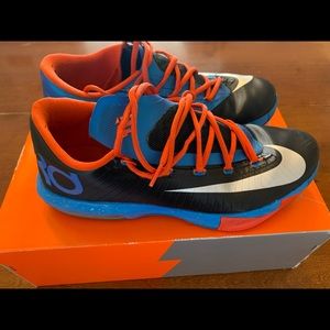 Nike KD 6 “OKC Away” size 10.5, used with box